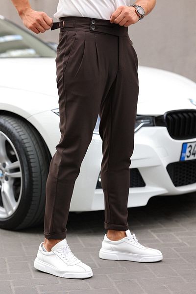 BYATA MENS STYLE Ανδρικό υφασμάτινο παντελόνι ιταλικής κοπής