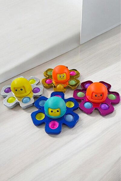 GÜZELYÜZ AVM Ahtapot Stres Çarkı Pop-it Yüz Değiştiren Stres Çarklı Ahtapot P...