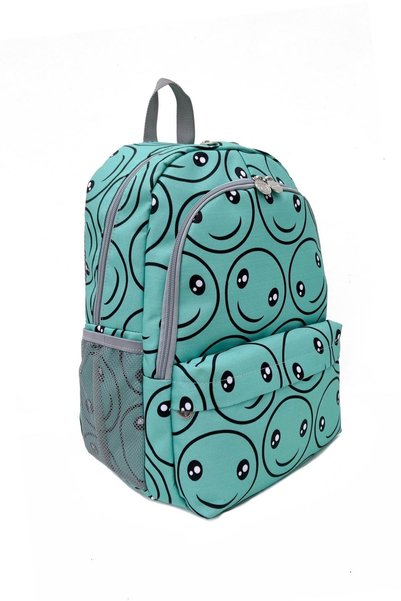 Superbag Girl's Boy's Primary School Bag Smile Patterned Backpack Feeding and Pen Holder Set of 3