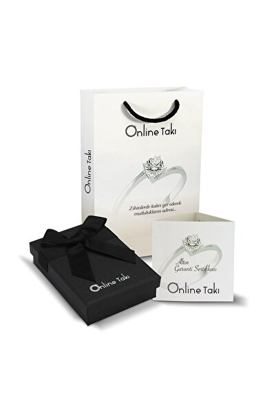 Online Takı Altın Mineli Mini Kedi Çocuk Küpesi