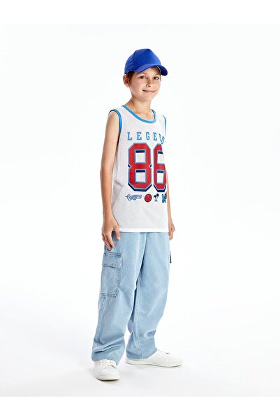 LC Waikiki LCW Kids Boy Crew Neck Printed Undershirt