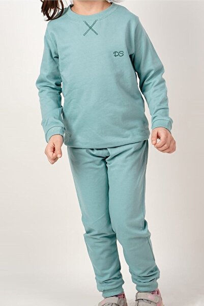 dubi baby طقم بدلة رياضية فاخرة غير مطبوعة باللون الأخضر Ds Diamondstar للأطف...