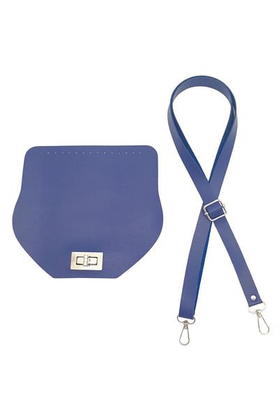 angel çanta aksesuar Angel Blue Χρώμα Τεχνητό Δέρμα 21x19 cm Σετ Τσάντα με Κάλυμμα και Ρύθμιση - Αξεσουάρ Ασημί Μεταλλικό