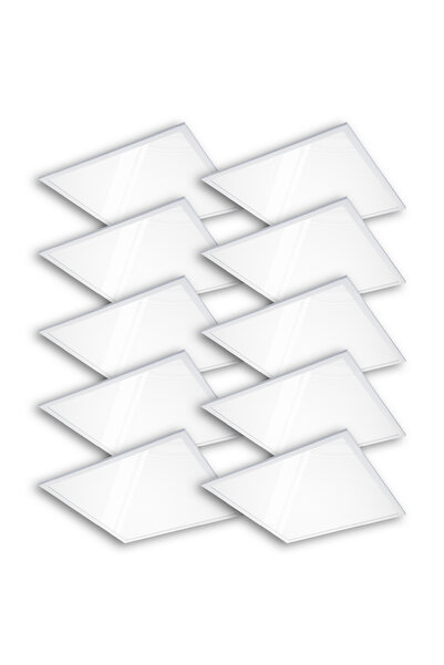 Led 10 Adet Led panel Sıva Altı armatür 60x60cm Doğal Beyaz ASA-10134 54W 220...