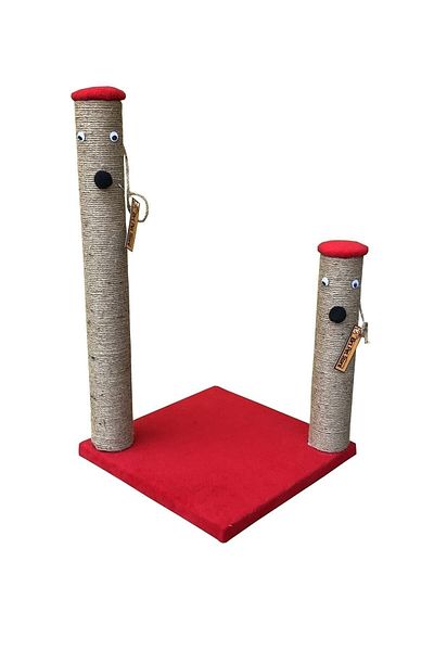 BRT Pet Red Cat Scratching Board - Set of Two