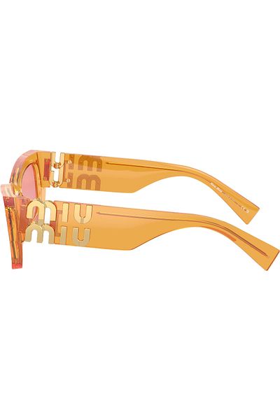 Miu Miu Women's Yellow Sunglasses - MU 09WS (12T1D0) 53