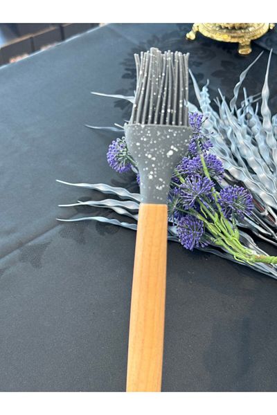 Santara Premium Quality Egg Brush with Silicone Bamboo Handle