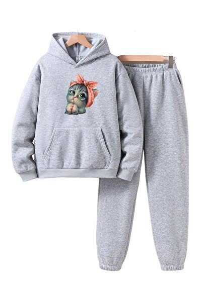 PAWWY Set Trening Copii Imprimat Pisica - Drăguț