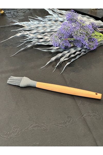 Santara Premium Quality Egg Brush with Silicone Bamboo Handle