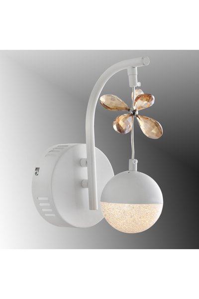 TT AYDINLATMA TT099-BY TT - White 3 Color Module Sconce with Lighting Stones ...