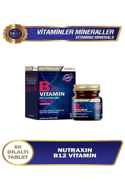 Nutraxin Vitamin B12 and MethylcobalaminTablet- 1000mcg Skt2026 +FacialCleanser 100ml Gift