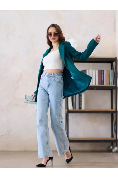 CIQULATA Ψηλόμεση ίσια εφαρμογή BUCHA JEANS - Palazzo Cut