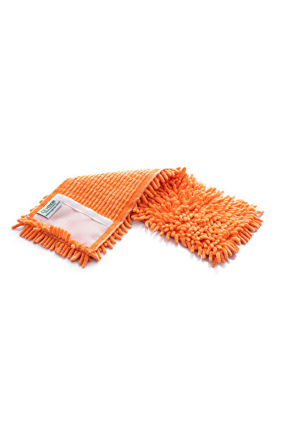 CEYMOP PROFESSIONAL MİKROFİBER MAKARNA MOP TEMİZLİK BEZLERİ TURUNCU 80 CM