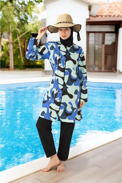 medipek Full Covered Parachute Hijab Swimsuit