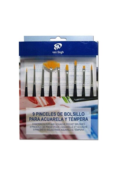 Genel Markalar Van Gogh Sulu Boya Ve Guaj Boya Fırça Seti 9`lu Karma