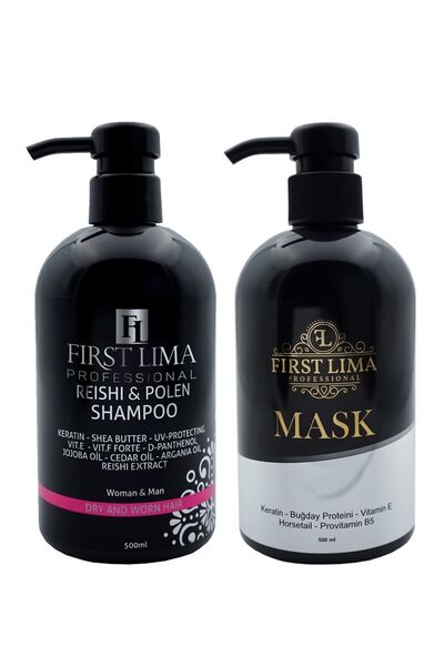 First Lima Professional Yıpranmış Saçlara Özel Bakım Şampuanı & Yoğun Bakım Maskesi