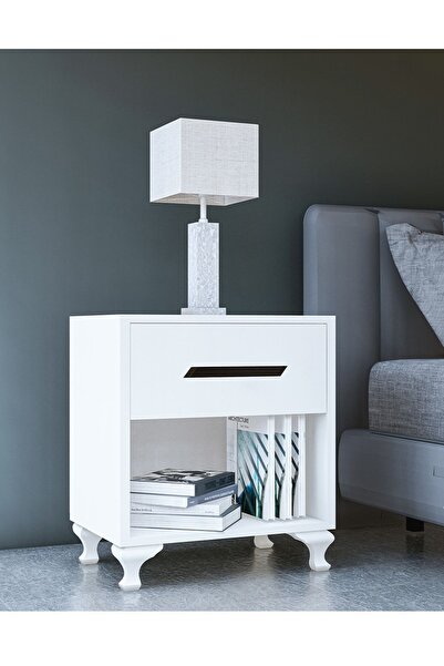 Metalia Gm 020 Siyah Kulplu Beyaz Komodin