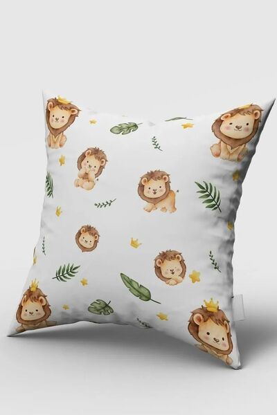 Bebemotto بيبي ليون كينج، وجهين، قماش مخملي مستورد، غطاء وسادة لغرفة الأطفال