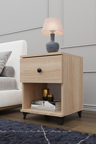 Metalia GM 041 SONOMO TEK ÇEKMECELİ DÜĞME KULPLU KOMODİN