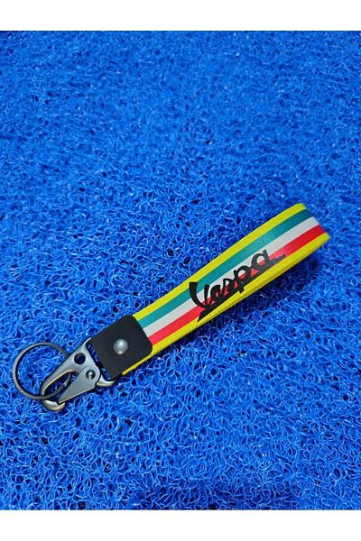 CEBECİOTO VESPA Yellow Color - Cloth Keychain Quality Moto Accessory, Motor Key