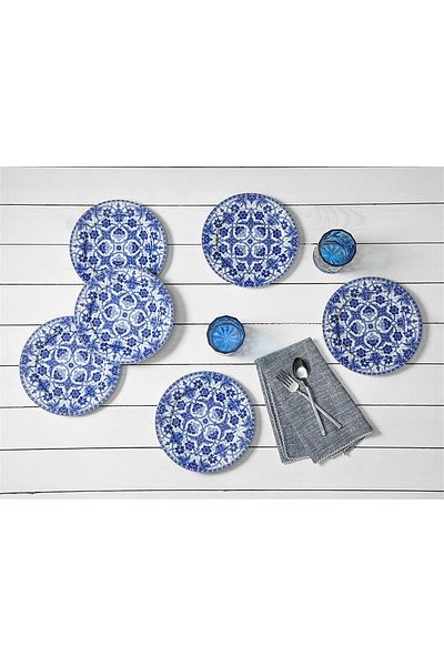 Porland Hüma Blue Flat Plate - 20 cm 1 Piece