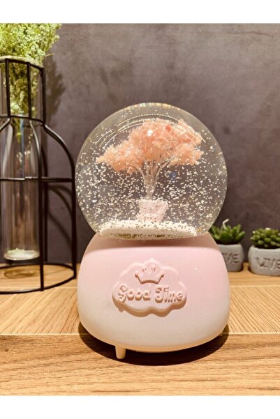 Heraksesuar Hayat Ağacı Tasarımlı Müzikli Işıklı Otomatik Kar Üflemeli Büyük ...