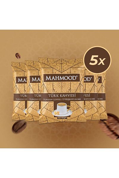 Mahmood Medium Roasted Turkish Coffee 100 gr X 5 Pieces