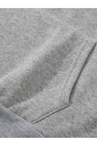 NoVibe Dinosaur Printed 3 Thread 100% Cotton Oversize Children's Sweatshirt - Hooded Winter