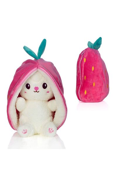 toysme Strawberry Rabbit Plush Toy - Soft Friend for Children Decorating Dreams