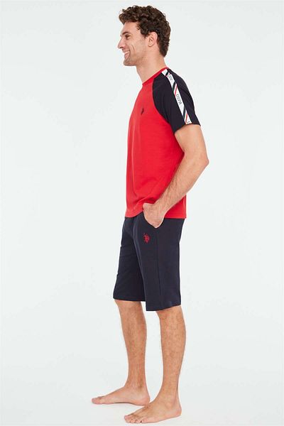 U.S. Polo Assn. - Men's Red T-shirt Shorts Set