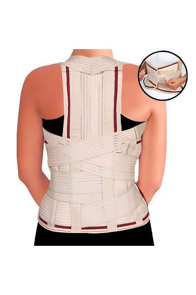 bgm Dorsolomber High Quality Steel Underwire Corset - Back and Lumbar Support, Upright Posture