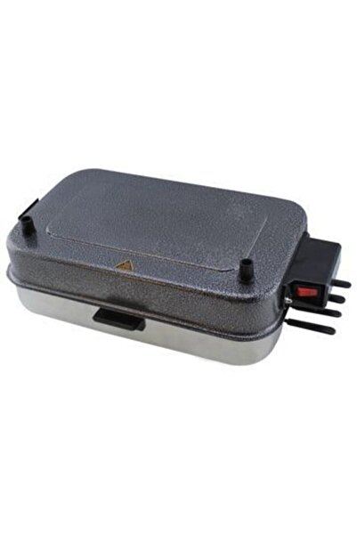 Mutsan - Mupa Gri Elektrikli Kapaklı, Şiş Ve Telli Izgara/Standart Boy (32 cm x 21 cm)