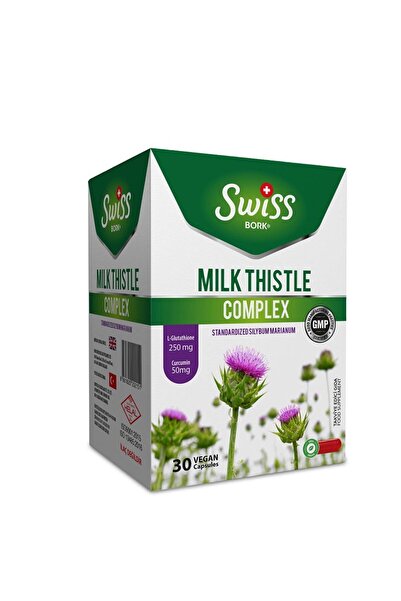 Bork Swiss Natural Milk Thistle Complex 30 Kapsül – Karaciğer Destek & Antioksidan Takviye