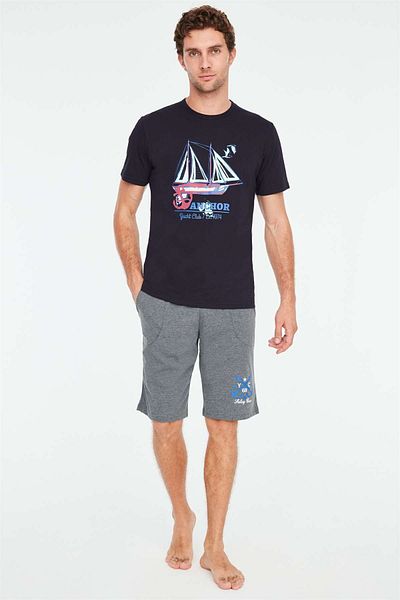 Mod Collection Σετ πιτζάμες ανδρικό σορτς Navy Blue 3834