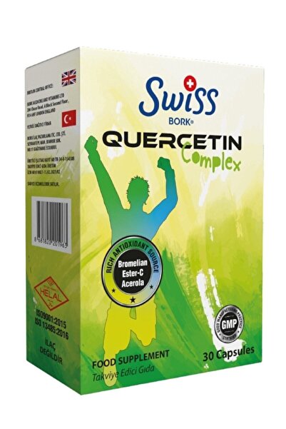 Bork Swiss Natural Swiss Bork Quercetin Complex 30 Kapsül – Ester-C ve Bromel...