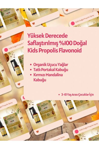 The Prouvee Reponses %100 Doğal Kids Propolis Sprey 24gr Çocuklar İçin