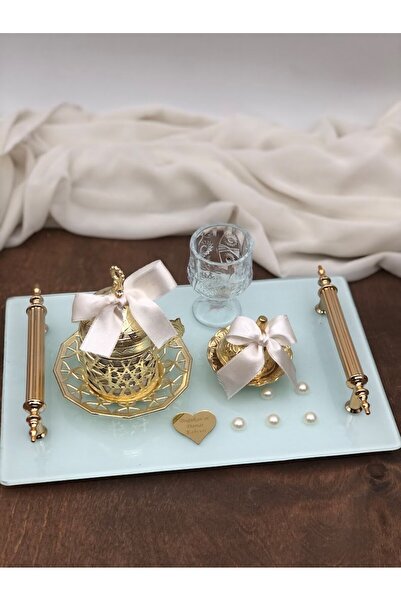 Masalsı Concept Damat Kahvesi Tepsisi - Üzerindekiler Dahil Damat Fincanı Kah...