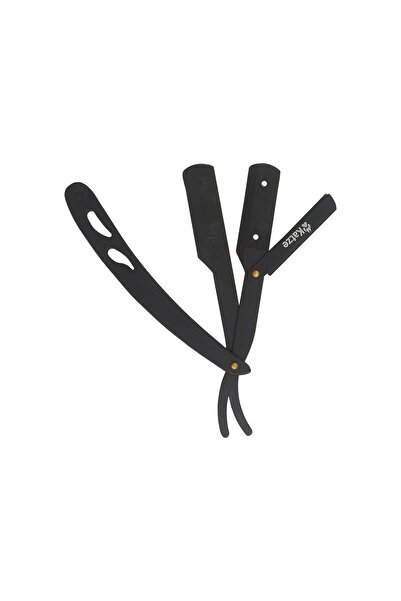 Katze U-001 Covered Razor Attachable Steel Beard Razor - Stainless Matte Black