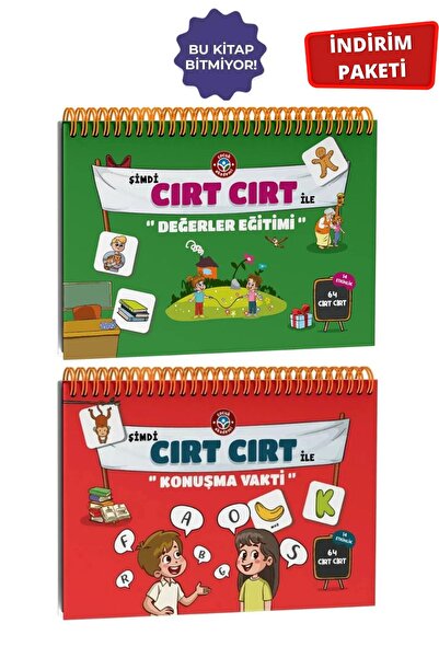 Çocuk Akademi Cırt Cırt Değerler Eğitimi Kitabı ve Cırt Cırt ile Konuşma Vakt...