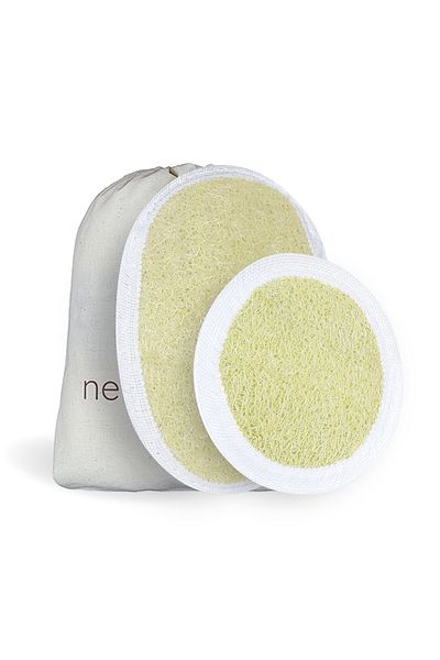 NewEastern Natural Pumpkin Fiber Set - Body and Face Peeling