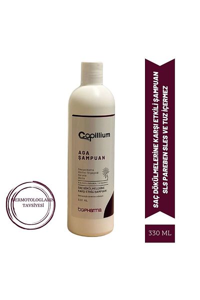Capillium New Formula Alopecia - Anti-Hair Loss Shampoo, Sls Pareben and Salt Sles Free