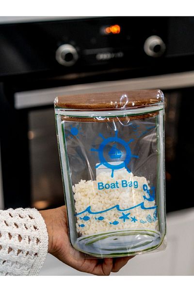 PALPAK Jar Appearance Microwavable Boat Bag 15X22 cm - 10 Pieces