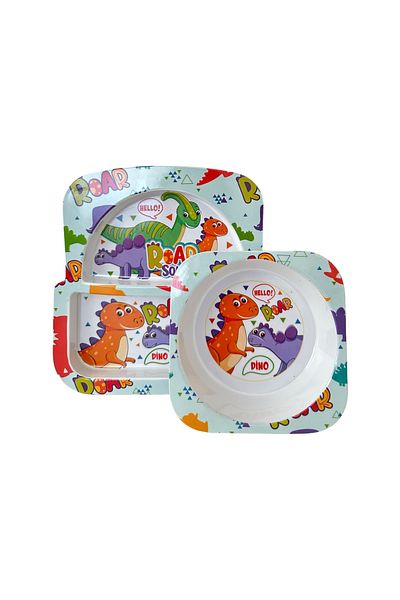 Mamaloop Melamine Food Plate Set