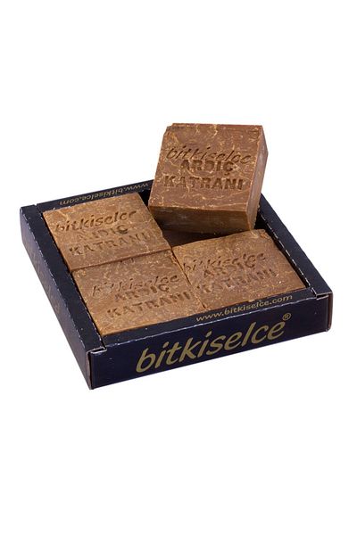 bitkiselce Natural Juniper Tar Soap - Cleanses and Soothes the Skin, Handmade Soap 450 Gr