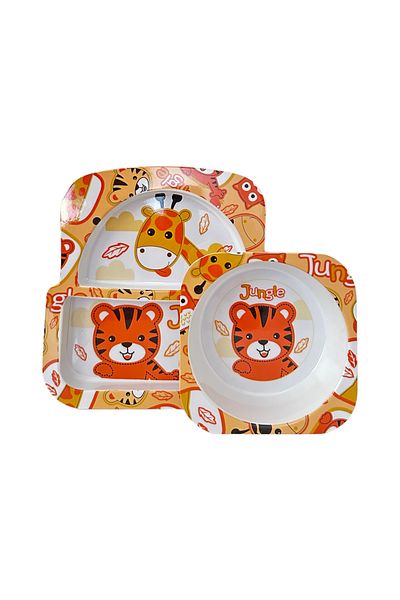 Mamaloop Melamine Food Plate Set