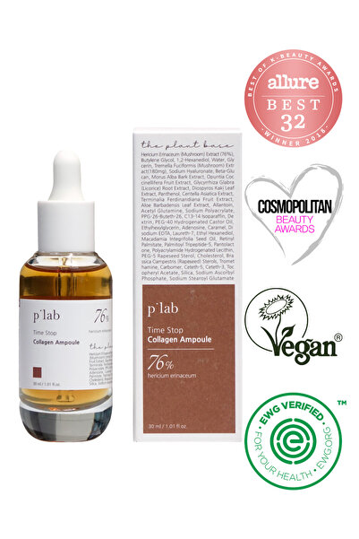 The Plant Base Time Stop Collagen Ampoule - Yaşlanma Karşıtı Serum 30ml