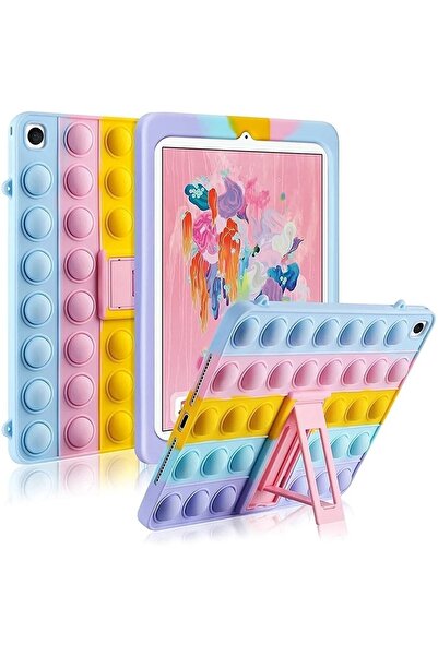 TEKNETSTORE Compatible with Samsung Galaxy Tab A7 T500 T505 T507 10.4 Inch Fun Children's Case with Popit Strap Stand