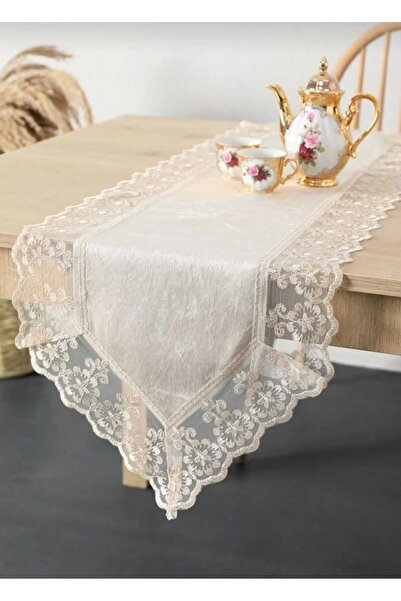 bursa çeyiz GÜPÜRLÜ KADİFE RUNNER