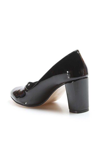 FAST STEP Black Patent Leather Women's High Heel Shoes 961za556