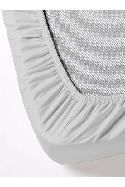 FAVORİST Light Gray Oversize Elastic Sheet Set - 180x200, 2 Pillowcases